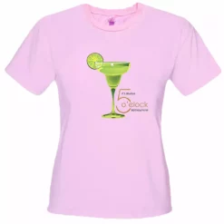 Bewild It's Always 5 O'clock Somewhere Margarita Girls T-Shirt Cool Funny & Offensive