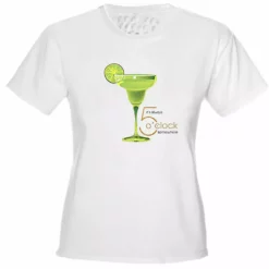 Bewild It's Always 5 O'clock Somewhere Margarita Girls T-Shirt Cool Funny & Offensive
