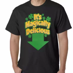 Bewild It's Magically Delicious Irish Shamrock Mens T-shirt St.Patricks Day