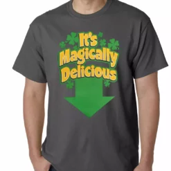 Bewild It's Magically Delicious Irish Shamrock Mens T-shirt St.Patricks Day
