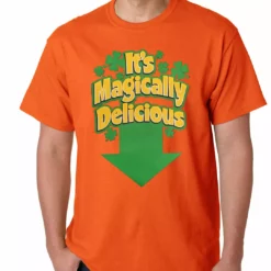 Bewild It's Magically Delicious Irish Shamrock Mens T-shirt St.Patricks Day
