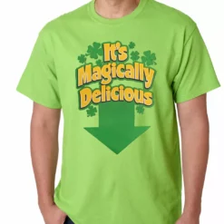 Bewild It's Magically Delicious Irish Shamrock Mens T-shirt St.Patricks Day