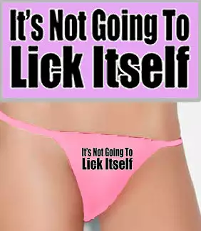 Bewild Thongs It's Not Going To Lick Itself Thong 3 Bewild Thongs It's Not Going To Lick Itself Thong