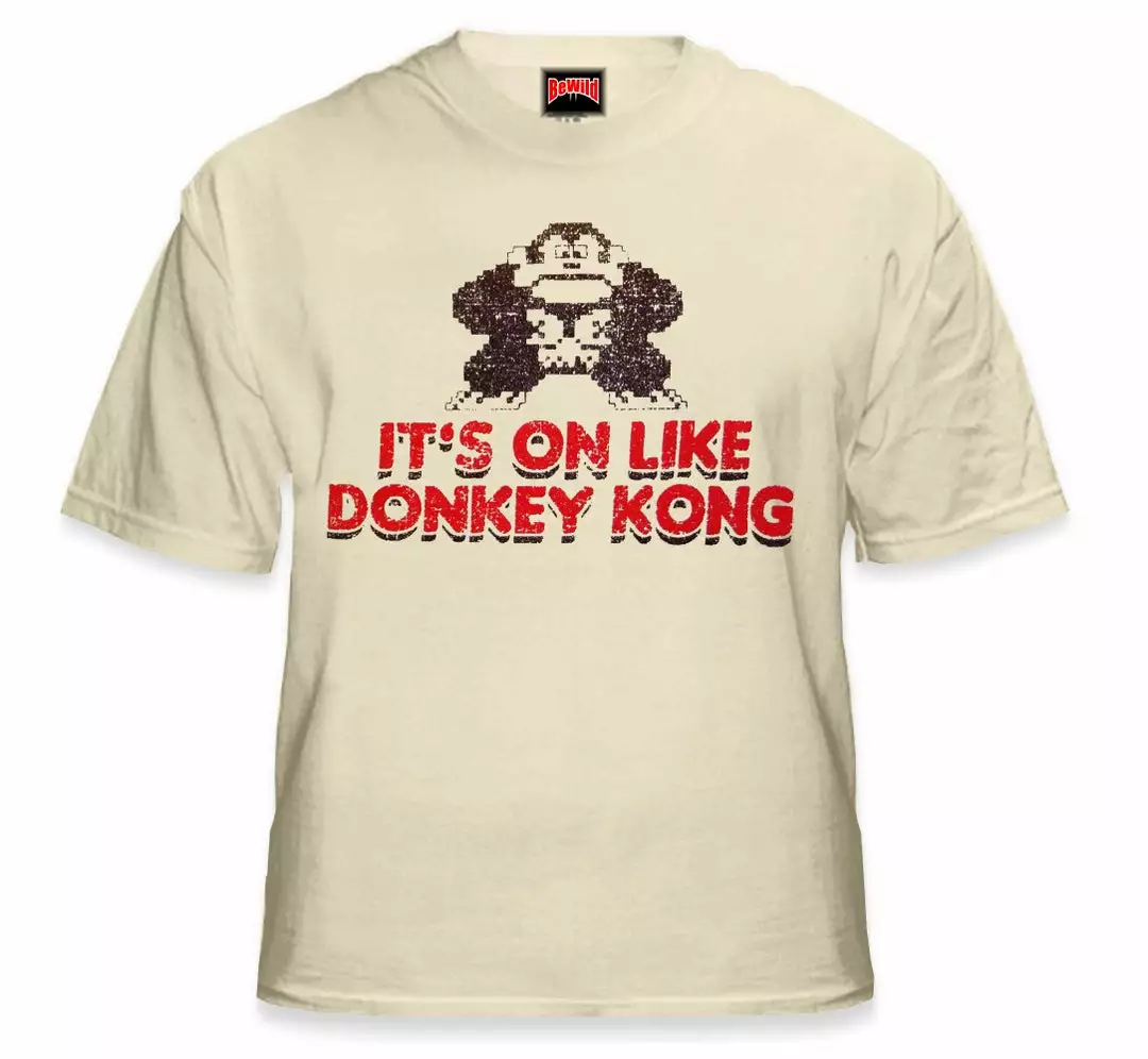 Bewild Comic Con & Gaming Clothing, Video Game It's On Like Donkey Kong T-Shirt :: Vintage Gamer Tee 3 Bewild Comic Con & Gaming Clothing, Video Game It's On Like Donkey Kong T-Shirt :: Vintage Gamer Tee