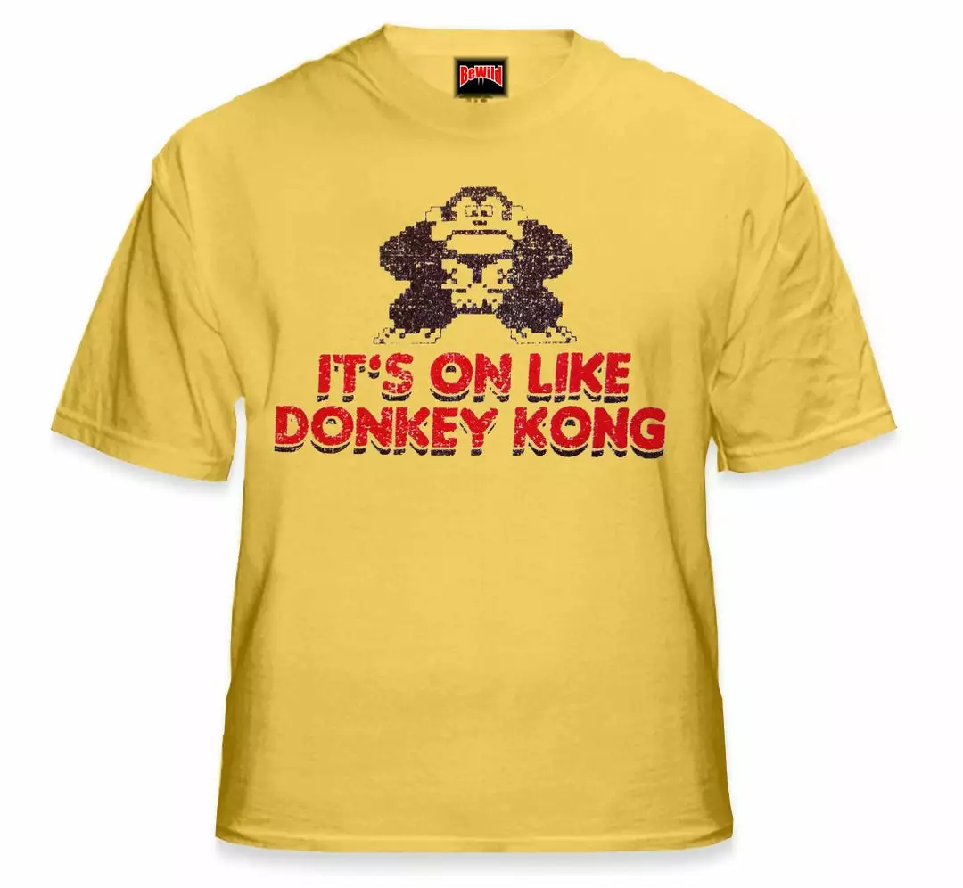 Bewild Comic Con & Gaming Clothing, Video Game It's On Like Donkey Kong T-Shirt :: Vintage Gamer Tee 7 Bewild Comic Con & Gaming Clothing, Video Game It's On Like Donkey Kong T-Shirt :: Vintage Gamer Tee