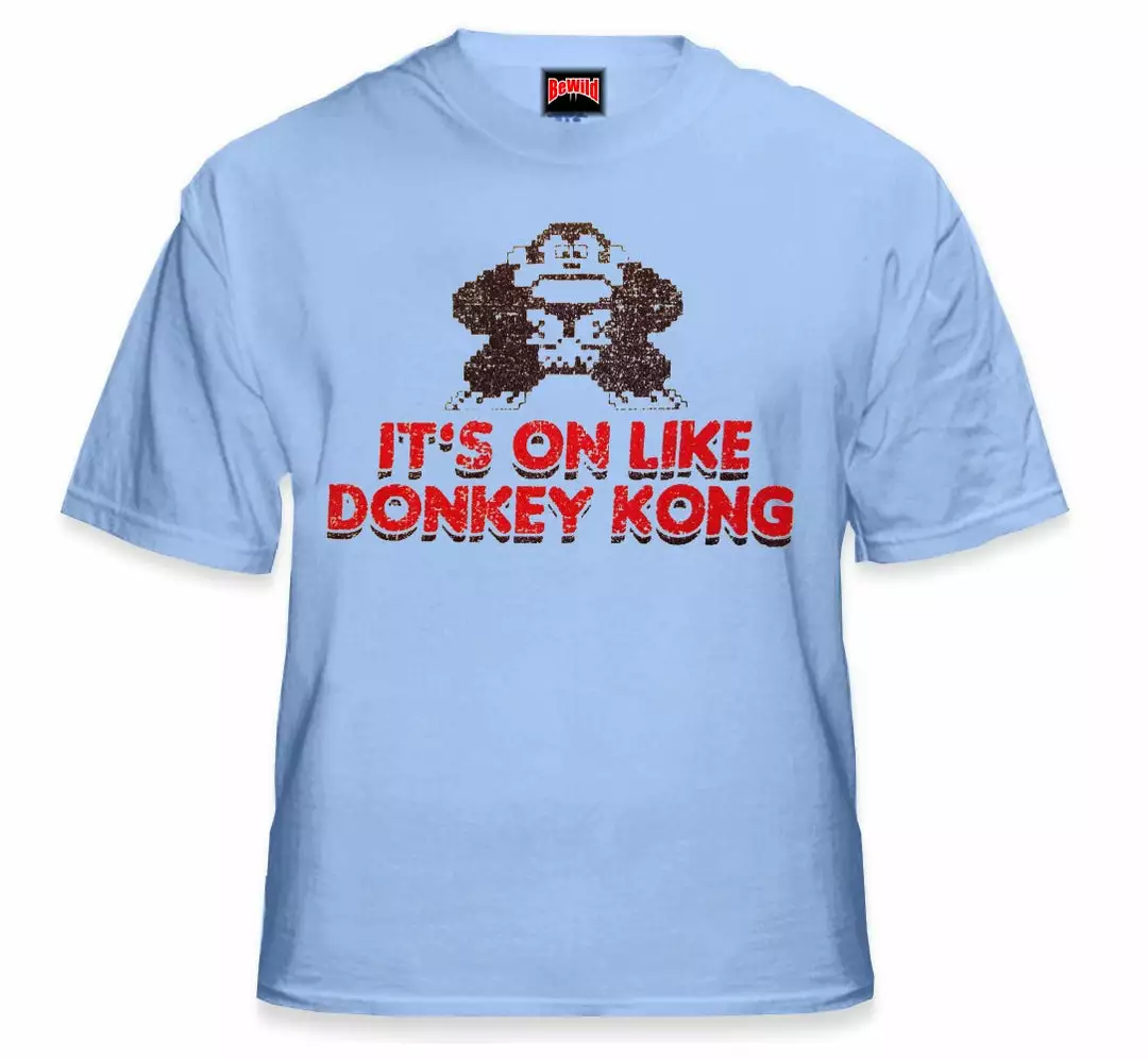 Bewild Comic Con & Gaming Clothing, Video Game It's On Like Donkey Kong T-Shirt :: Vintage Gamer Tee 8 Bewild Comic Con & Gaming Clothing, Video Game It's On Like Donkey Kong T-Shirt :: Vintage Gamer Tee