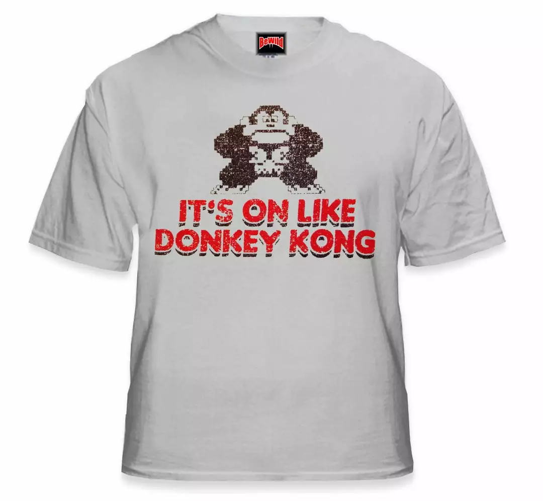 Bewild Comic Con & Gaming Clothing, Video Game It's On Like Donkey Kong T-Shirt :: Vintage Gamer Tee 9 Bewild Comic Con & Gaming Clothing, Video Game It's On Like Donkey Kong T-Shirt :: Vintage Gamer Tee
