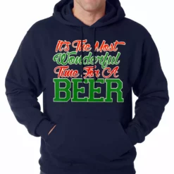 Bewild It's The Most Wonderful Time For A Beer Adult Hoodie Holiday Prints