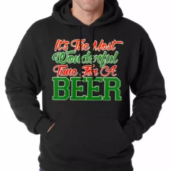 Bewild It's The Most Wonderful Time For A Beer Adult Hoodie Holiday Prints