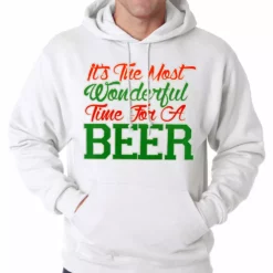 Bewild It's The Most Wonderful Time For A Beer Adult Hoodie Holiday Prints