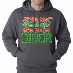 Bewild It's The Most Wonderful Time For A Beer Adult Hoodie Holiday Prints