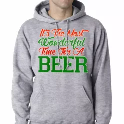 Bewild It's The Most Wonderful Time For A Beer Adult Hoodie Holiday Prints