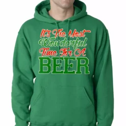 Bewild It's The Most Wonderful Time For A Beer Adult Hoodie Holiday Prints