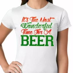 Bewild It's The Most Wonderful Time For A Beer Girls T-shirt Holiday Prints 15 Bewild It's The Most Wonderful Time For A Beer Girls T-shirt Holiday Prints