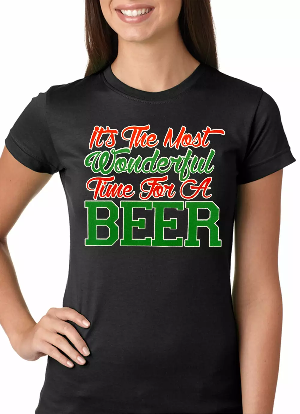 Bewild It's The Most Wonderful Time For A Beer Girls T-shirt Holiday Prints 5 Bewild It's The Most Wonderful Time For A Beer Girls T-shirt Holiday Prints