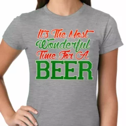 Bewild It's The Most Wonderful Time For A Beer Girls T-shirt Holiday Prints 12 Bewild It's The Most Wonderful Time For A Beer Girls T-shirt Holiday Prints