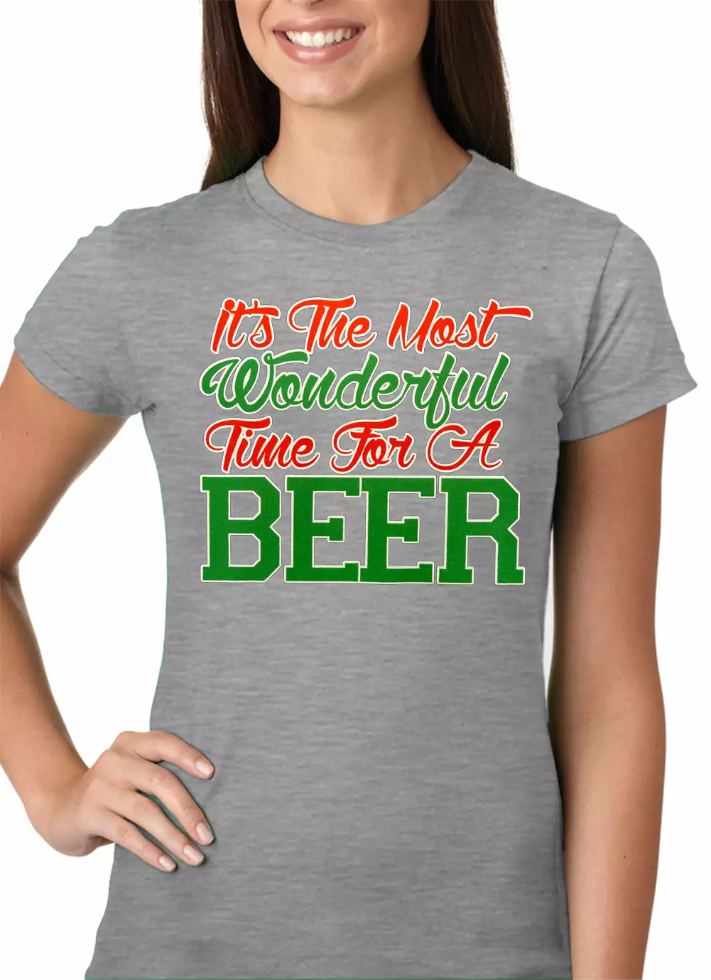 Bewild It's The Most Wonderful Time For A Beer Girls T-shirt Holiday Prints 6 Bewild It's The Most Wonderful Time For A Beer Girls T-shirt Holiday Prints