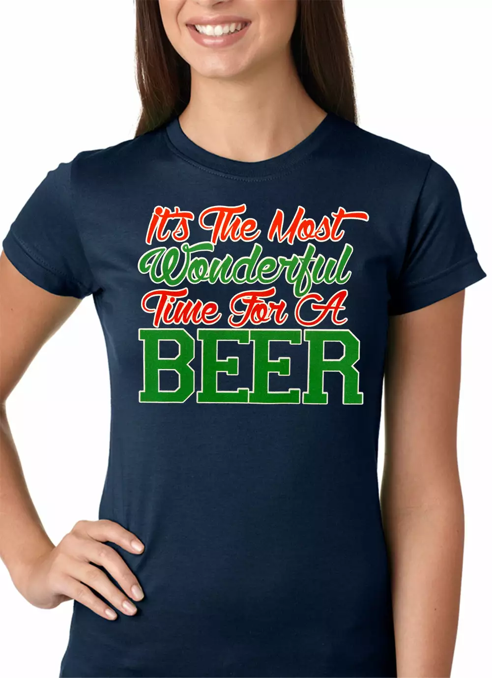 Bewild It's The Most Wonderful Time For A Beer Girls T-shirt Holiday Prints 8 Bewild It's The Most Wonderful Time For A Beer Girls T-shirt Holiday Prints