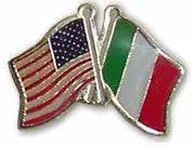 Bewild Italian American Lapel Pin Lapel Pins