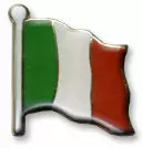 Bewild Italian Flag Lapel Pin