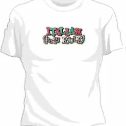Bewild Italian Girls Rule Girls T-Shirt Nationality & Ethnic