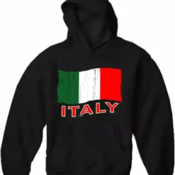 Bewild Italy Vintage Flag Adult Hoodie