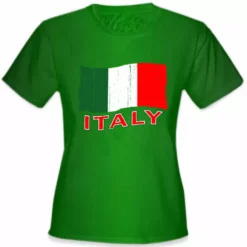 Bewild Italy Vintage Flag Girl's T-Shirt