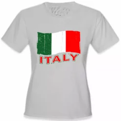 Bewild Italy Vintage Flag Girl's T-Shirt
