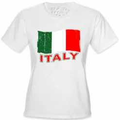 Bewild Italy Vintage Flag Girl's T-Shirt