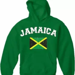 Bewild Jamaica Vintage Flag International Hoodie Nationality & Ethnic