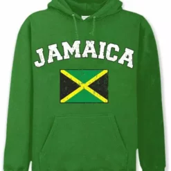 Bewild Jamaica Vintage Flag International Hoodie Nationality & Ethnic