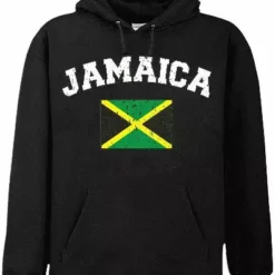Bewild Jamaica Vintage Flag International Hoodie Nationality & Ethnic