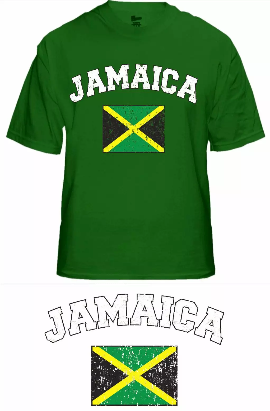 Bewild Nationality & Ethnic Jamaica Vintage Flag International Mens T-Shirt 3 Bewild Nationality & Ethnic Jamaica Vintage Flag International Mens T-Shirt