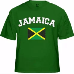 Bewild Nationality & Ethnic Jamaica Vintage Flag International Mens T-Shirt