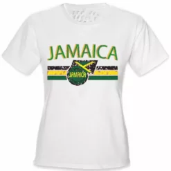Bewild Nationality & Ethnic Jamaica Vintage Shield International Girls T-Shirt