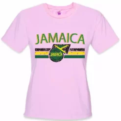 Bewild Nationality & Ethnic Jamaica Vintage Shield International Girls T-Shirt