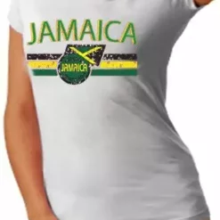 Bewild Nationality & Ethnic Jamaica Vintage Shield International Girls T-Shirt