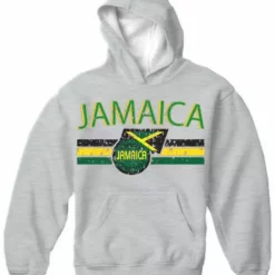 Bewild Jamaica Vintage Shield International Hoodie Nationality & Ethnic