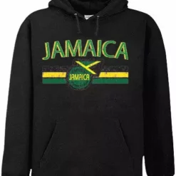 Bewild Jamaica Vintage Shield International Hoodie Nationality & Ethnic