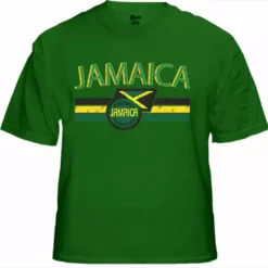 Bewild Jamaica Vintage Shield International Mens T-Shirt Nationality & Ethnic