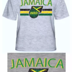Bewild Jamaica Vintage Shield International Mens T-Shirt Nationality & Ethnic