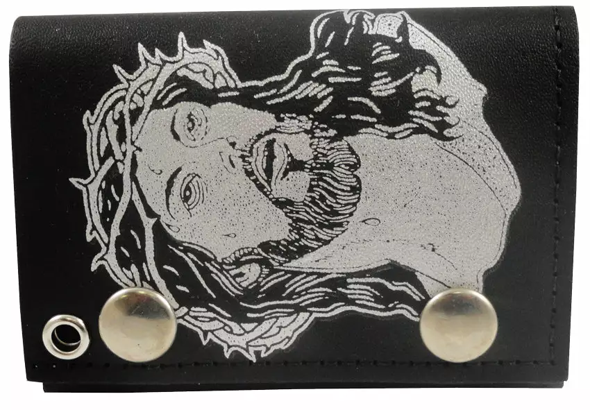 Bewild Wallets & Chains Jesus Christ Genuine Leather Chain Wallet 5 Bewild Wallets & Chains Jesus Christ Genuine Leather Chain Wallet
