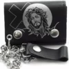Bewild Jesus With Cross Genuine Leather Chain Wallet 1 Bewild Jesus With Cross Genuine Leather Chain Wallet