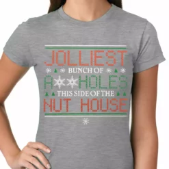 Bewild Jolliest A**holes Girls T-shirt Holiday Prints