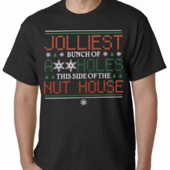 Bewild Jolliest A**holes Mens T-shirt Holiday Prints
