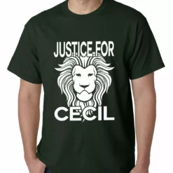 Bewild Say It Loud Justice For Cecil The Lion Mens T-shirt 15 Bewild Say It Loud Justice For Cecil The Lion Mens T-shirt