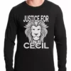 Bewild Say It Loud Justice For Cecil The Lion Thermal Shirt