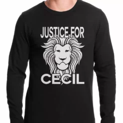 Bewild Say It Loud Justice For Cecil The Lion Thermal Shirt