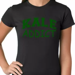 Bewild Cool Funny & Offensive Kale Addict Ladies T-shirt
