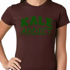 Bewild Cool Funny & Offensive Kale Addict Ladies T-shirt